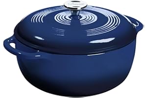 Lodge EC6D32 Indigo Dutch Oven, 6 Quart, Indigo