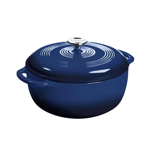 LODGE ESSENTIAL ENAMEL CAST IRON DUTCH OVEN 6...