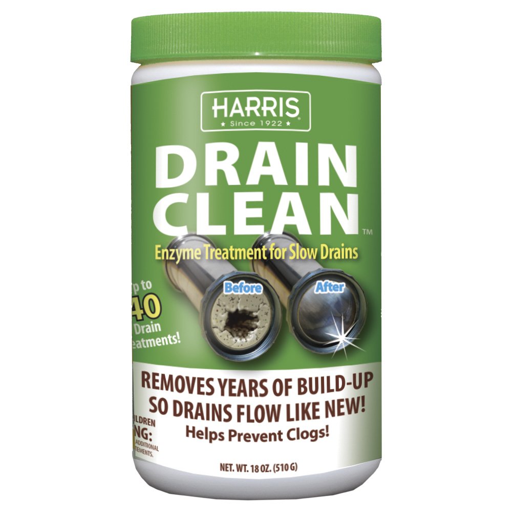 Harris EcoFriendly Enzyme Drain Cleaner and Clog Remover, 40 18 oz
