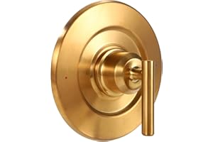 BOXOB Replacement for Moen T2901 Gibson Posi-Temp Shower Trim Kit, Shower Valve Trim Kit Durable Metal Construction Modern Bathroom Upgrade (Gold)