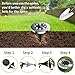 Solar Ground Lights - 8 LED Garden Lights Outdoor Waterproof Patio Lights for Lawn,Pathway,Yard,Driveway,Step and Walkway - 8 Pack White