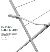 Straame 3 Tier Clothes Airer White 63 x 46 x 138 Drying Rack view 3