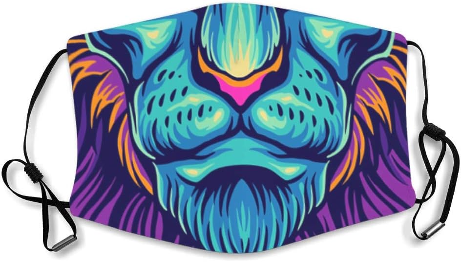 Bohohobo Lion Tiger Leopard Digital Print Comfortable Mouth Cover for Riding Unisex