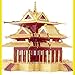 Piececool 2016 3D Metal Puzzle The Watchtower of Forbidden City Building Models P075-RG DIY 3D Laser Cut Models Jigsaw Toys