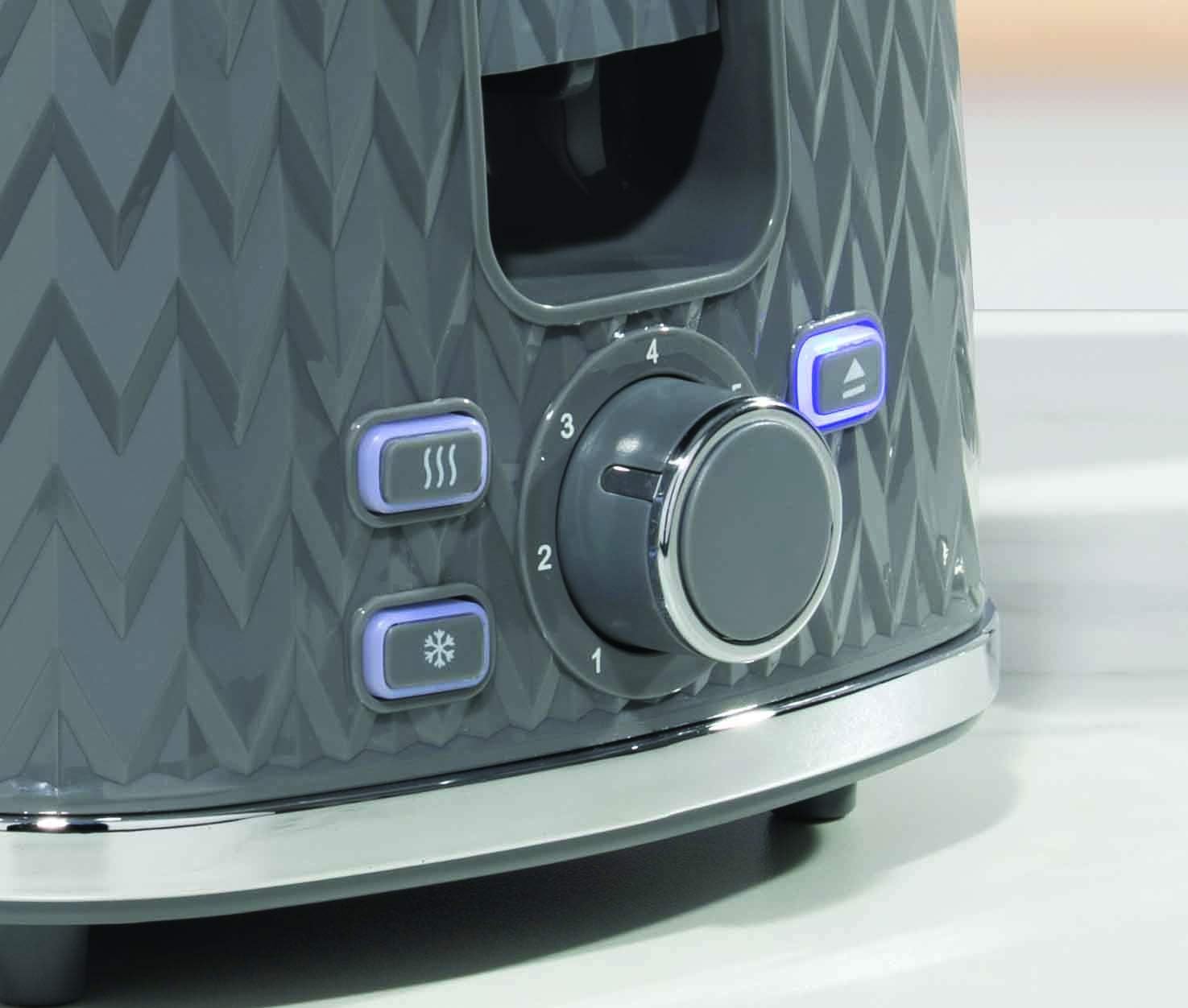 Daewoo Argyle Collection, Toaster 2 Slice With Defrost, Reheat And Browning Control To Use At Your Convenience - Image 4