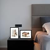 EGOFINE A4 Picture Frame 4 Set Solid Wood Black 21x29.7 cm with Mat view 4