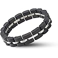 BOBO BIRD Womens Wooden Bracelet Stylish Wood & Stainless Steel Combined Adjustable Wooden Bangle Jewelry