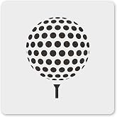MAGJUCHE Golf Ball Stencil 12 Inches, Reusable Sport Stencil for Painting DIY Crafts Decor
