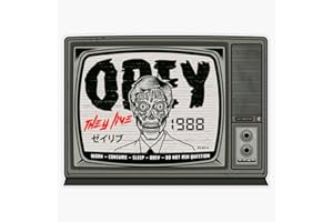 HJ MEDIA Obey Tv Screen Vinyl Window Bumper Sticker Decal 5"