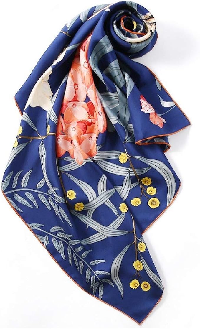 Silk Scarfs For Women Jeelow 100 Silk Scarves Square 36in