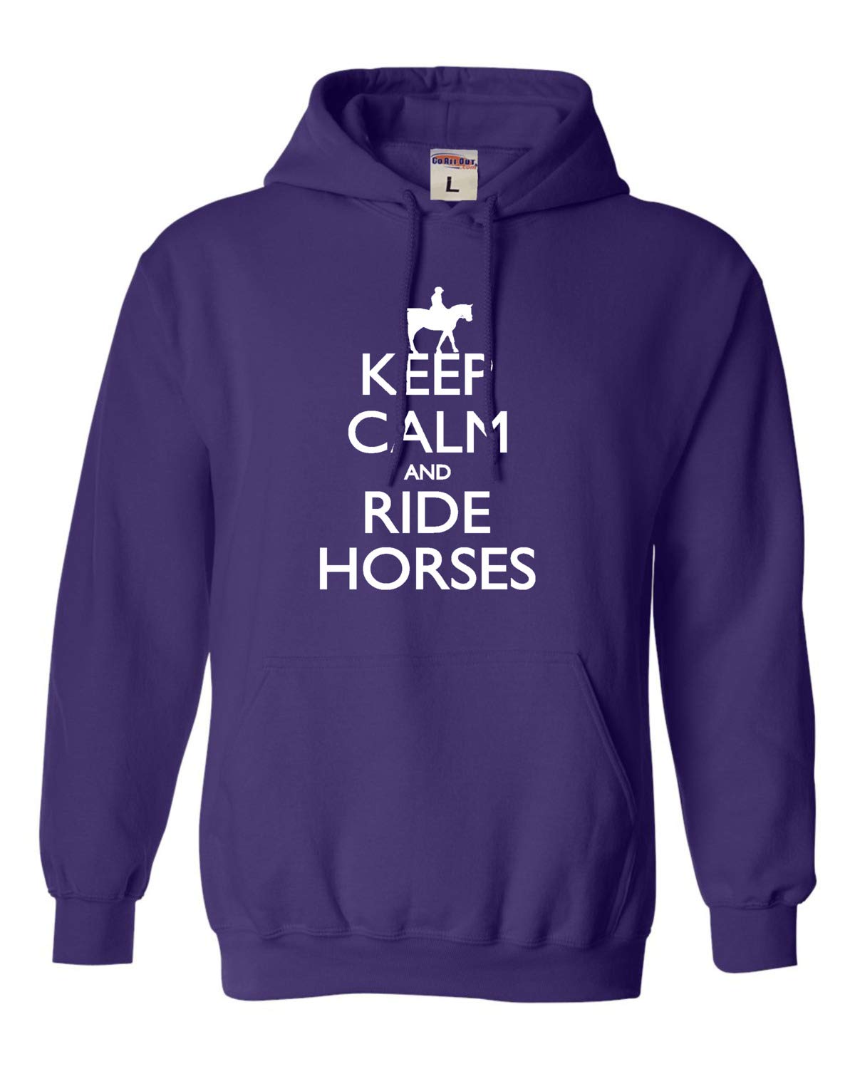 Go All Out XX-Large Purple Mens Keep Calm And Ride