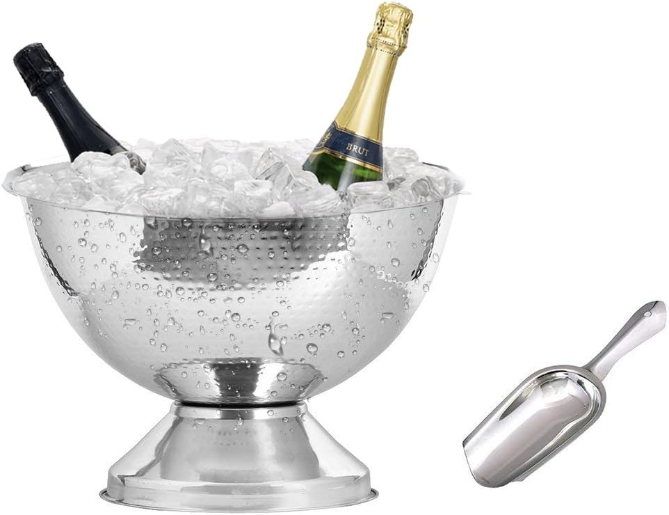 Kosma Stainless Steel Punch Bowl Champagne Bowl Wine Cooler Party