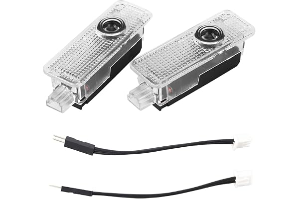 Klanata 1 Pair LED Car Door Logo Projector for Jaguar XE F-Type, HD Welcome Ghost Shadow Courtesy Puddle Light, Plug & Play W