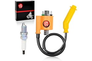 MOTO1988 Ignition Coil & Spark Plug and Cap For Honda 420 ATV Rancher 420 TRX420 PFA/FPM/FA/FPE/TE/TM/FE/FM 2007-2013 30510-HP5-601 30700-MBN-671