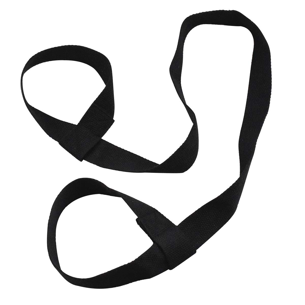 Yoga Mat Strap Sling Adjustable Carrying Strap Black Yoga Mat Carrier Harness Non Slip Cotton Yoga Belt Portable Shoulder Belt Fitness Stretching Strap Belt for Pilates Yoga Mats (Without Yoga Mat)