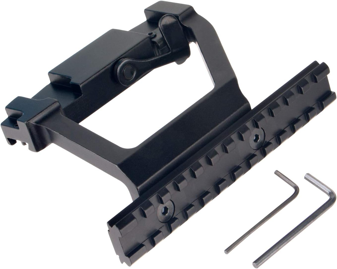 Montage Rail Picatinny Décalé 30° QD – Support Offset Pour Viseur Point Rouge, Fixation Rapide 20mm Weaver/Picatinny