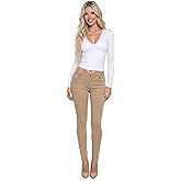 Hybrid & Compan Women's High‑Rise Push‑Up Shaping Stretch Denim Skinny Jeans