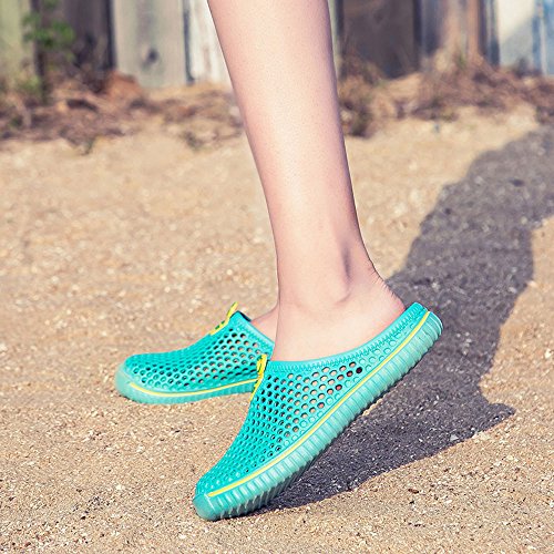 Respctful✿Unisex Garden Clogs Shoes Women's Men's Casual Slip On Shoes Breathable Mule Sandals Water Slippers Footwear Mint Green - Thumbnail 3