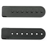 NX Garden Snapback Strap 12 Pairs Black Plastic Snapback Hat Cap Snap Buckle Replacement Repair Strap with 7 Holes