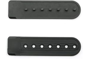 NX Garden Snapback Strap 12 Pairs Black Plastic Snapback Hat Cap Snap Buckle Replacement Repair Strap with 7 Holes