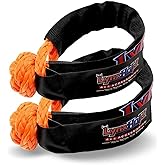 LynxHold Synthetic Soft Shackle (2-Pack) - 1/2 Inch x 22 Inch (50000lb Break Strength) Rope Recovery Shackle with Extra Sleeves for Off-Road, Sailing, Jeep, Truck, ATV, UTV, SUV, 3 Years Warranty