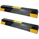HOXWELL (New Updated) 16" 2 Pcs Heavy Duty Parking Aid for Garage Walls, Parking Gadgets Protects Car, Parking Stopper Easy to Install 2 Packs, 16" L x 3.7" W x 1.8" H