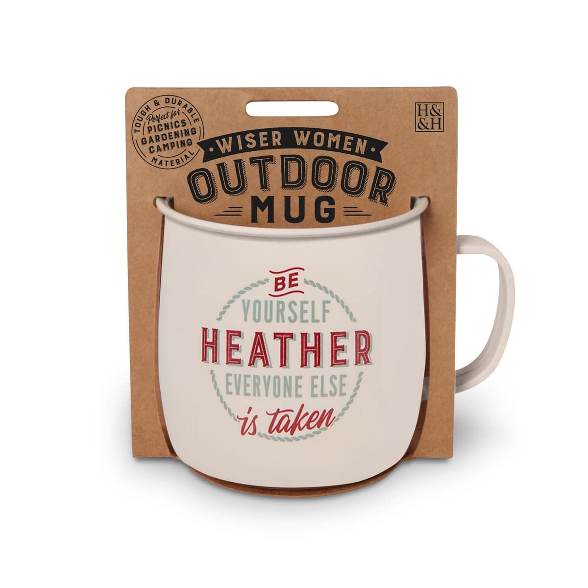 History & Heraldry Personalised Outdoor Mug (Heather)