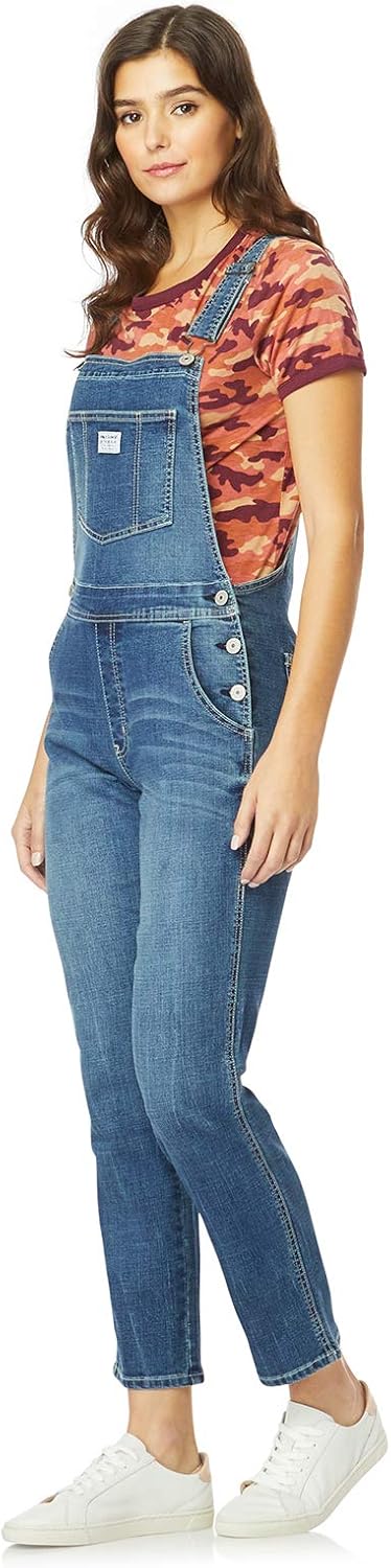 womens blue jean bib overalls