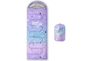 QOOMO Camping Sleeping Bags,3 Season Warm & Cool Weather,Lightweight,Waterproof Sleeping Bags for Adults & Kids,Traveling,and Outdoors,Camping Gear Equipment