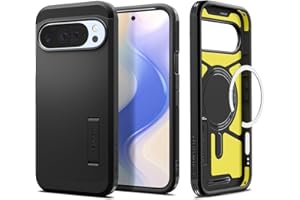 Spigen Case for Pixel 10 / Pixel 10 Pro Case, Tough Armor (AI) MagFit Designed for Google Pixel 10 / Pixel 10 Pro - Black