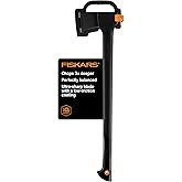 Fiskars 28" Chopping Axe, Ultra-Sharp Blade for Kindling with Ease, Weight Balanced, Garden and Outdoor Gear, 3.5 pounds, Bla