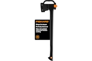 Fiskars 28" Chopping Axe, Ultra-Sharp Blade for Kindling with Ease, Weight Balanced, Garden and Outdoor Gear, 3.5 pounds, Bla