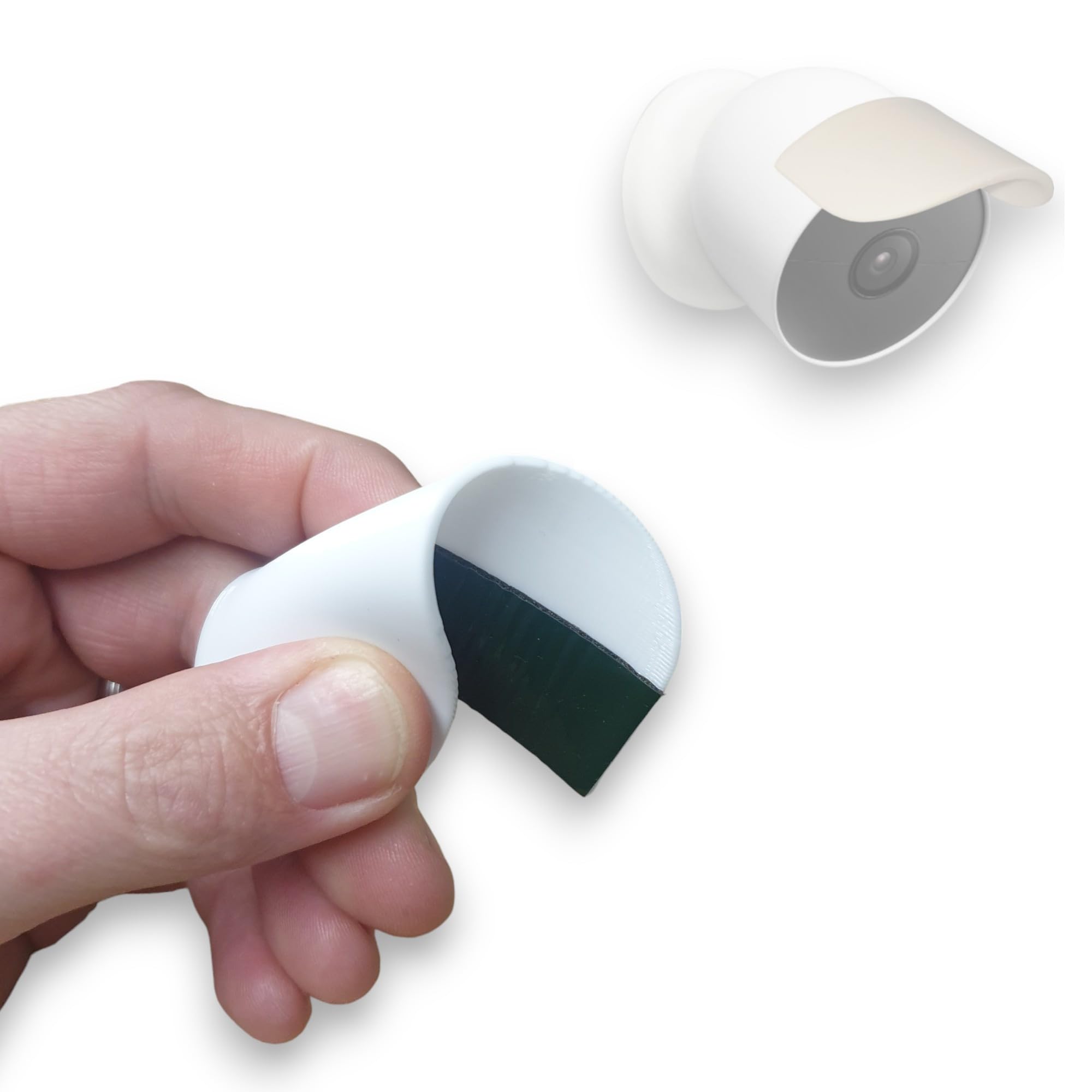 Universal fit Flexible TPU Wifi Camera Hood Rain Cover Compatible with Round Cameras