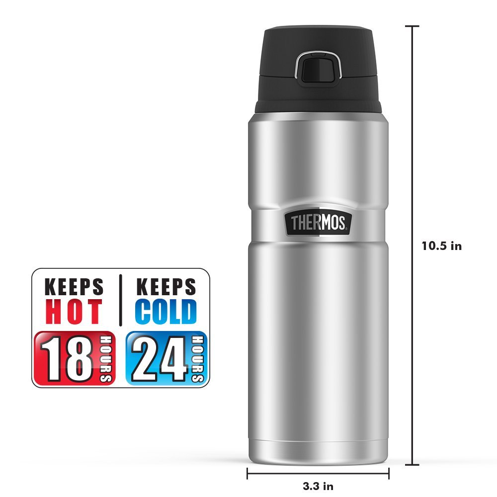 Thermos Stainless King 24 Ounce Drink Bottle, Stainless Steel eBay