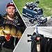 Sougayilang Baitcasting Fishing Reel 7.0:1 Gear - Low Profile Carbon Fiber Drag 9+1 Bearing Dual Magnetic Brakes Fishing Reels