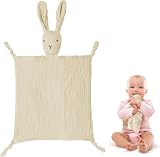 Vicloon Baby Comforters Rabbit Blanket 31x31 cm Organic Cotton Baby Quilt