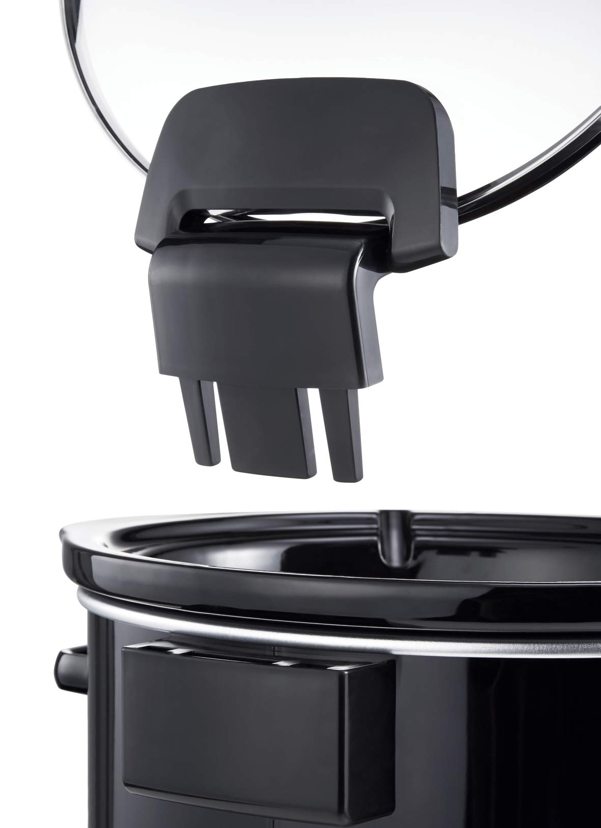 CrockPot Lift & Serve Digital Slow Cooker with Hinged Lid and Programmable Countdown Timer, 4.7