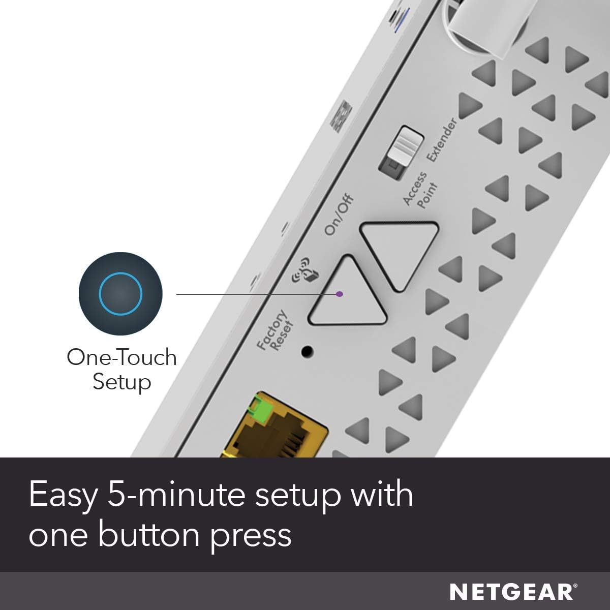 NETGEAR WiFi Mesh Range Extender EX6150 - Coverage up to 1200 sq. ft. and 20 Devices with AC1200 Dual Band Wireless Signal Booster & Repeater (up to 1200Mbps Speed), Plus Mesh Smart Roaming: Computers & Accessories