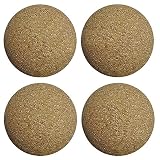 Bank Shot Billiards 4 Cork Foosballs Natural-Wood Colored Table Soccer Foos Balls