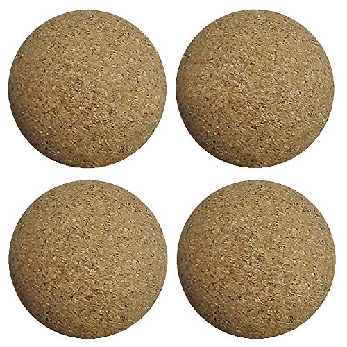 Bank Shot Billiards 4 Cork Foosballs Natural-Wood Colored Table Soccer Foos Balls
