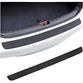 XINLIYA Rear Bumper Guard Protector for Car, Universal Rubber Scratch-Resistant Non-Slip Trunk Door Protector for Most Cars, Car Exterior Accessories (Black)