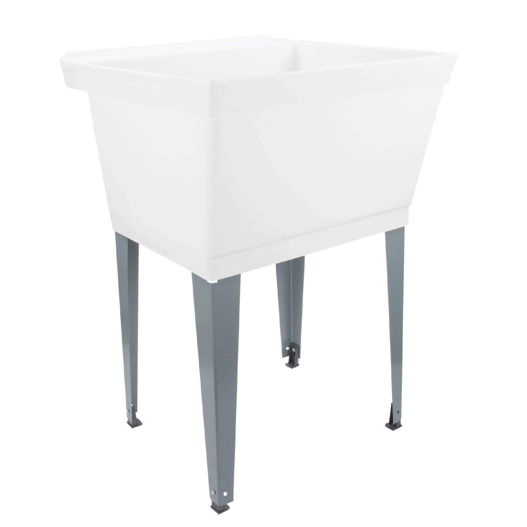 19 Gallon Laundry Utility Tub by Maya, White Heavy Duty Thermoplastic