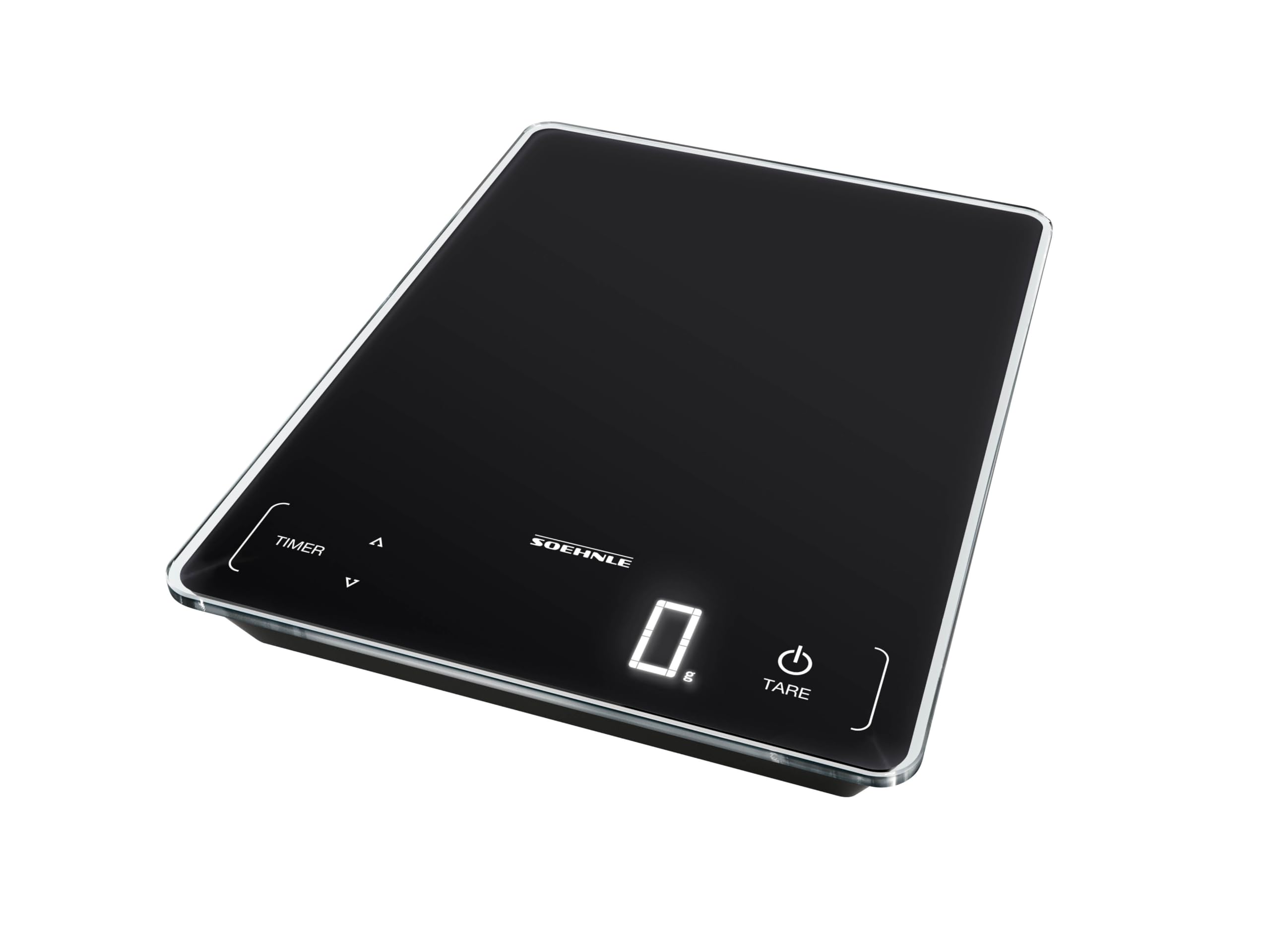 Soehnle Page Electronic Professional Digital Household Kitchen Scales Silver Weight up to 15 kg with 1 g Accuracy Scales with Patented Sensor Touch Function incl. Batteries