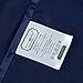 NTBAY 2 Pcs Silk Satin Standard Pillow Shams, Soft Silky and Smooth Luxury 20x26 Decorative Oxford Pillowcases, Navy Blue, Standard