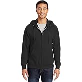 Port & Company Tall Essential Fleece Full-Zip Hooded Sweatshirt. PC90ZHT