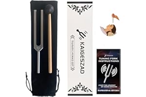 KAIGESZAD Tuning Fork 512hz with Reflex Hammer for Healing Chakra Set Sound Healing, SPA Aromatherapy,Yoga, Meditation, and Relaxation Frequency Healing Devices Good Gift for Women