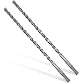 Becollo 3/8x12 SDS-Plus Rotary Hammer Drill Bit, Carbide Tip 4-Cutter for Brick,Stone &amp; Concrete, Packed of 2pcs.