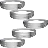 158" Sawmill Bandsaw Blades 5-Pack Compatible with Wood-Mizer, Bandsaw Blades Compatible with Woodland, Harbor Freight, Frontier, Timbery,TMG Industrial Mills, 10&deg;All-Purpose Sawing