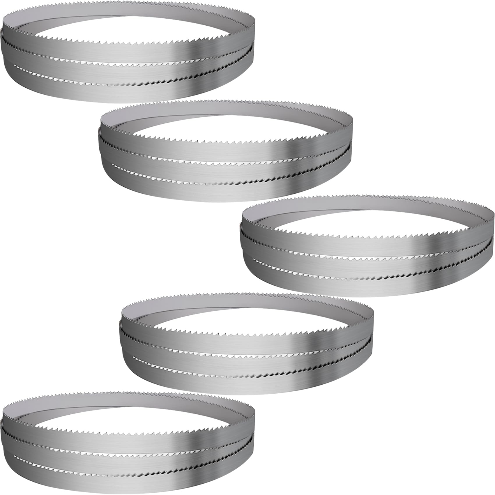 Photo 1 of 144" Sawmill Bandsaw Blades 5-Pack Compatible with Wood-Mizer, Bandsaw Blades Compatible with Woodland, Harbor Freight, Frontier, Timbery,TMG Industrial Mills, 10°All-Purpose Sawing