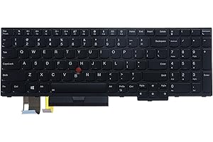 LeFix Laptop Backlit Keyboard,Replacement Keyboard Compatible with Lenovo Thinkpad E580 E585 E590 E595|T590 |L580 L590|P52 P5
